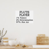 フルート奏者の熱風 ポスター (キッチン)