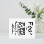 フルート奏者を恐れる ポストカード (スタンド正面)