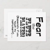 フルート奏者を恐れる ポストカード (正面/裏面)