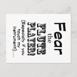 フルート奏者を恐れる ポストカード