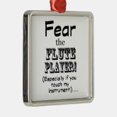 フルート奏者を恐れる メタルオーナメント (右)
