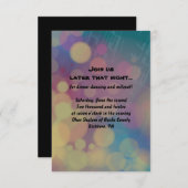 フルート奏者バルミツワー披露宴パーティーカード 招待状 (正面/裏面)