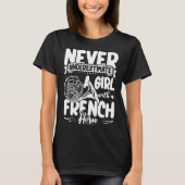 フルート奏者用アパレル　楽器　ブラス　音楽 Tシャツ (正面)