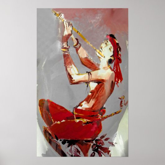 フルート奏者/ミュージシャン ポスター (正面)