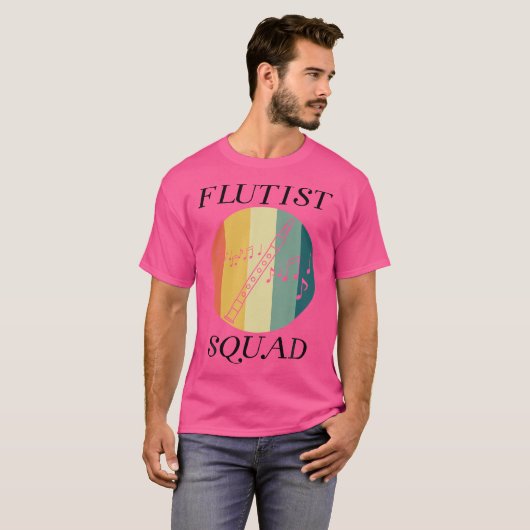 フルート奏者 Tシャツ (正面フル)