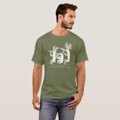 フルート奏者Petroglyph Tシャツ (正面フル)