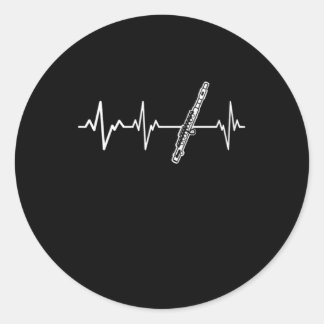 フルート心拍クラシックフルートアイディア ラウンドシール