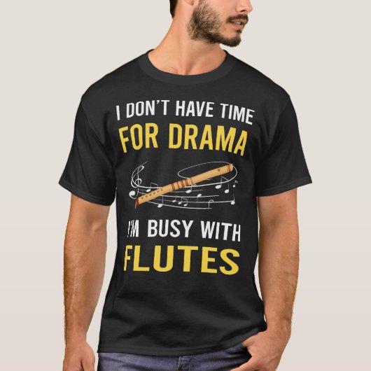 フルート忙し付き Tシャツ (正面)
