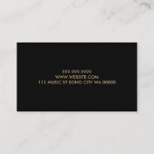 フルート授業楽器音楽教師事業 名刺 (裏面)