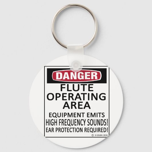 フルート操作領域 キーホルダー (正面)