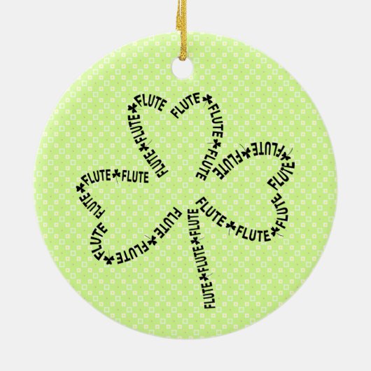 フルート文字シャーロック セラミックオーナメント (裏面)