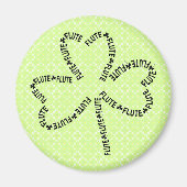 フルート文字シャーロック マグネット (正面)