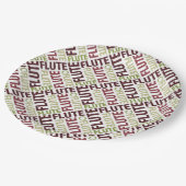 フルート文字 ペーパープレート (アングル)