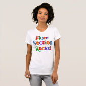フルート断面の岩の色 Tシャツ (正面フル)