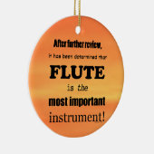 フルート最も重要な楽器 セラミックオーナメント (右)