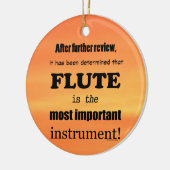 フルート最も重要な楽器 セラミックオーナメント (左)