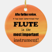 フルート最も重要な楽器 セラミックオーナメント (裏面)