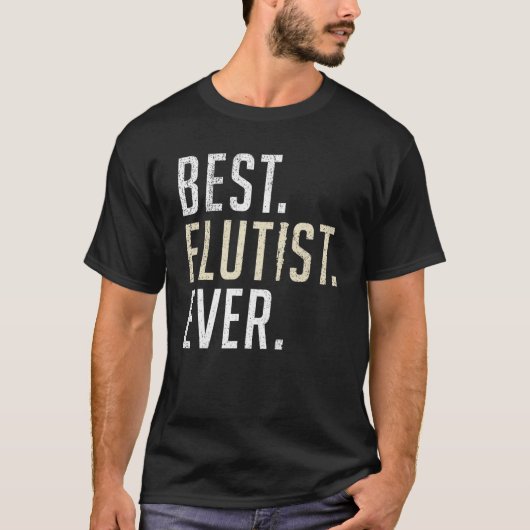 フルート最高のト・エバー・フルート Tシャツ (正面)