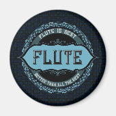 フルート最高の音符の円 マグネット (正面)