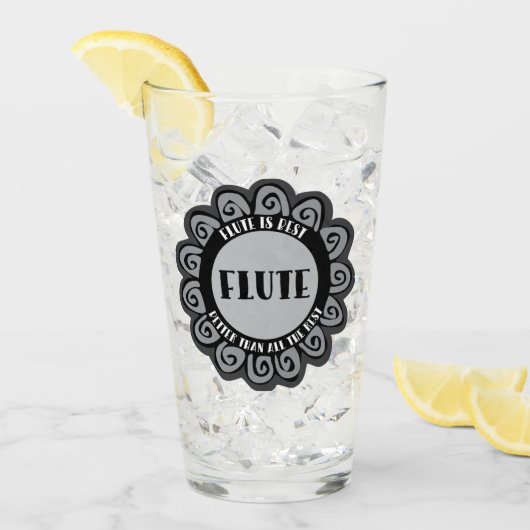 フルート最高の タンブラーグラス (アイス正面)