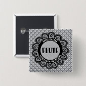 フルート最高の 缶バッジ (正面&裏面)