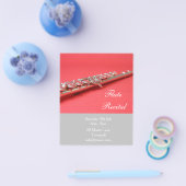 フルート木風楽器リサイタル音楽 チラシ (シングル)