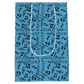 フルート楽器 ミディアムペーパーバッグ (裏面)