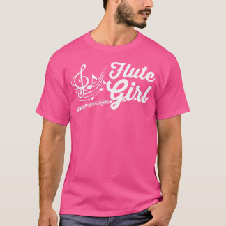 フルート楽器Tシャツマーチングバンドシャツフルート Tシャツ