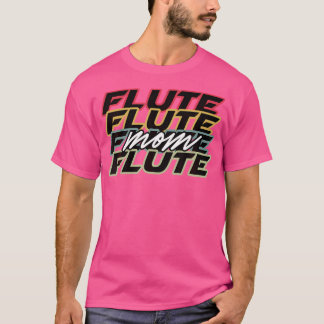 フルート母シャツおもしろいレトロスタイルバンドギフト Tシャツ