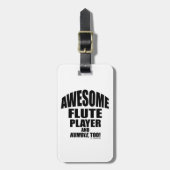 フルート素晴らしプレイヤーのラゲージタグ ラゲッジタグ (正面縦)