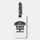 フルート素晴らしプレイヤーのラゲージタグ ラゲッジタグ (裏面縦)