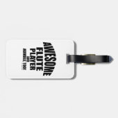 フルート素晴らしプレイヤーのラゲージタグ ラゲッジタグ (裏面横)