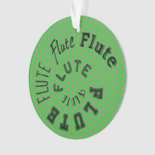 フルート緩和曲線文字 オーナメント (正面)