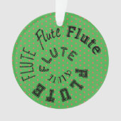 フルート緩和曲線文字 オーナメント (正面)