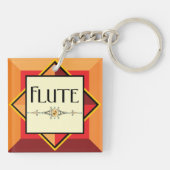 フルート装飾ブロック キーホルダー (裏面)