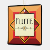 フルート装飾ブロック セラミックオーナメント (左)