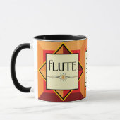 フルート装飾ブロック マグカップ (左)