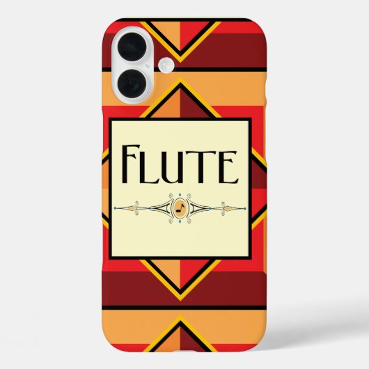 フルート装飾ブロック Case-Mate iPhoneケース (裏面)