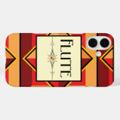 フルート装飾ブロック Case-Mate iPhoneケース (裏面 (横))