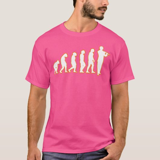 フルート進化笛 Tシャツ (正面)