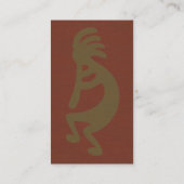 フルート遊のココペリ姿 – 緑オン赤 名刺 (裏面)