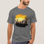 フルート遊の砂漠ココペリ Tシャツ (正面)