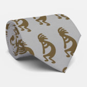 フルート遊ズココペリ姿 – グリーンオングレー ネクタイ (ロール)