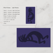 フルート遊ズココペリ姿 – ブラックオンブルー 名刺 (正面/裏面)