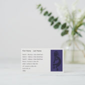 フルート遊ズココペリ姿 – ブラックオンブルー 名刺 (スタンド正面)