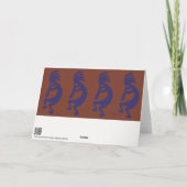 フルート遊ズココペリ姿 – ブルーオンラストリッド カード (裏面)