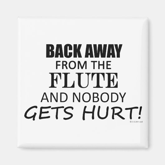 フルート遠くにから戻る マグネット (正面)