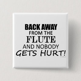 フルート遠くにから戻る 缶バッジ