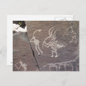 フルート選手ペトログリフサンタ・フェ・ニューメキシコ ポストカード (正面/裏面)