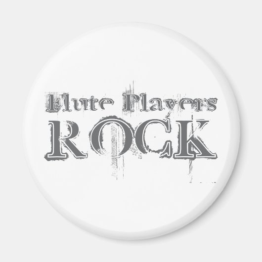 フルート選手ロック マグネット (正面)